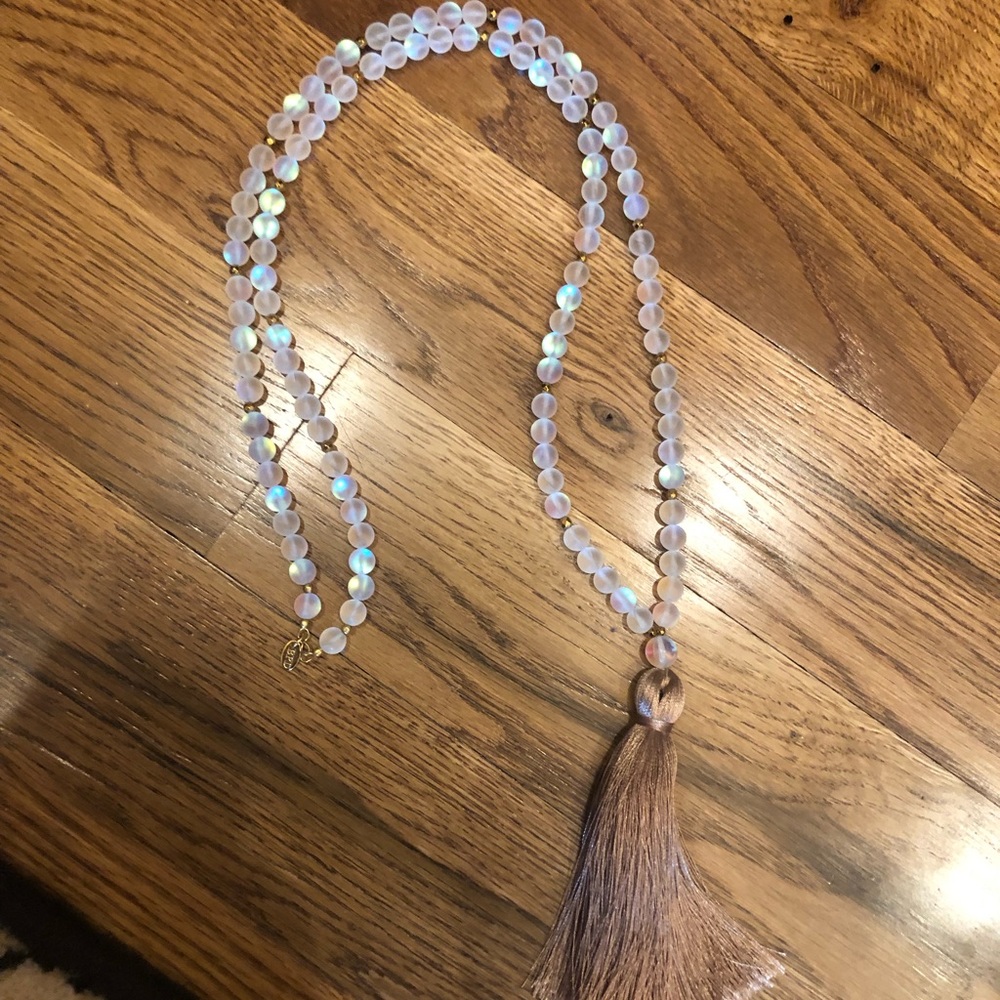 Betsy Pittard tassel necklace